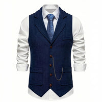 Lancaster Men's Waistcoat with Detachable Chain