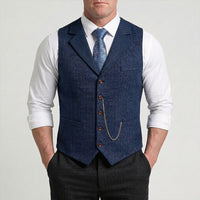 Lancaster Men's Waistcoat with Detachable Chain
