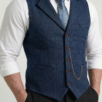 Lancaster Men's Waistcoat with Detachable Chain