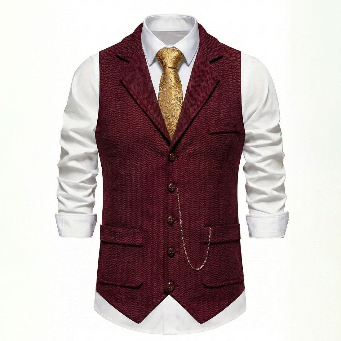 Lancaster Men's Waistcoat with Detachable Chain
