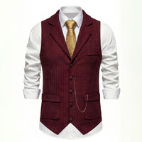 Lancaster Men's Waistcoat with Detachable Chain