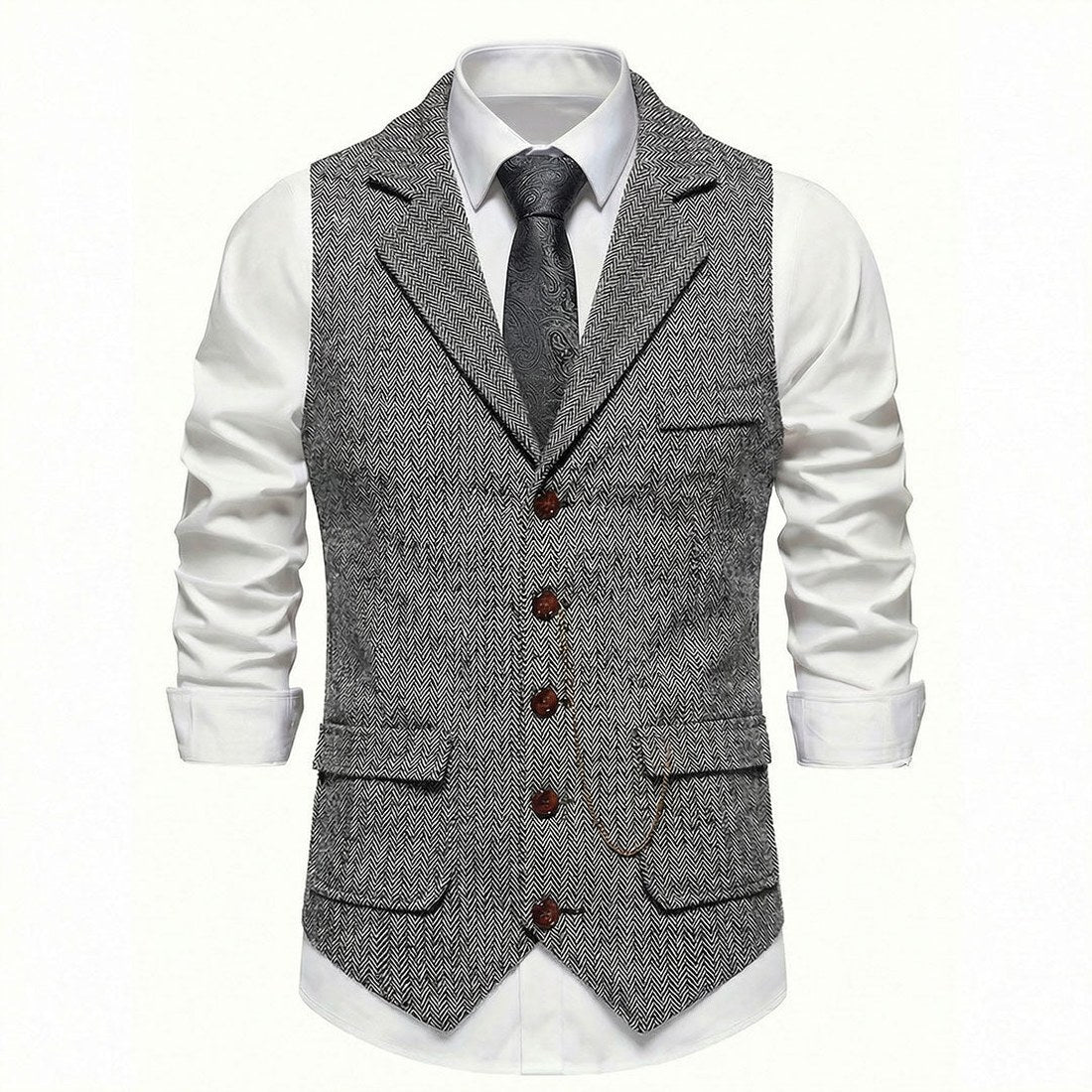 Lancaster Men's Waistcoat with Detachable Chain