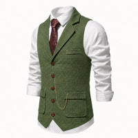 Lancaster Men's Waistcoat with Detachable Chain